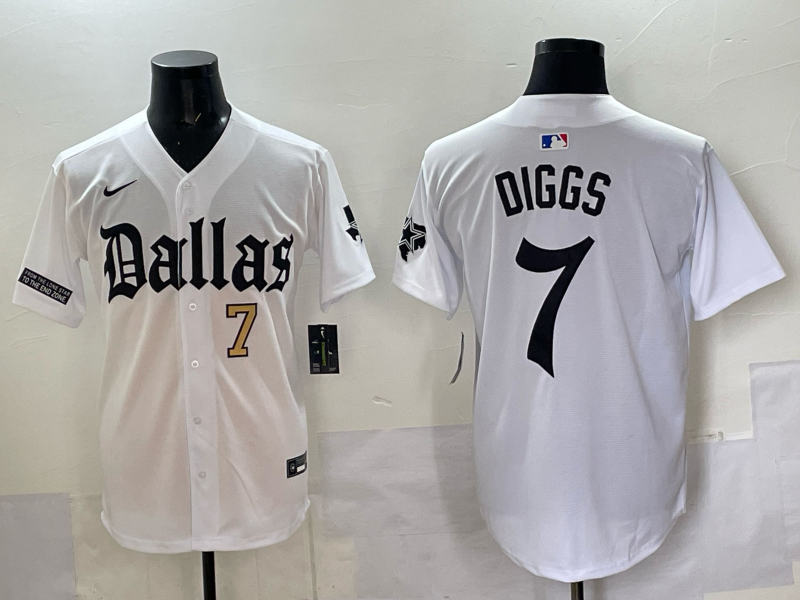 Men Dallas Cowboys #7 Diggs white Nike 2025 NFL Jersey 08->dallas cowboys->NFL Jersey
